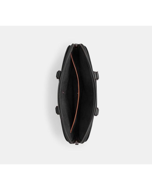 Valigetta Sottile Gotham di COACH in Black da Uomo