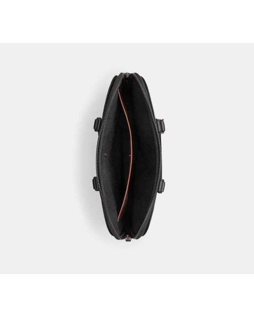 Valigetta Sottile Gotham di COACH in Black da Uomo