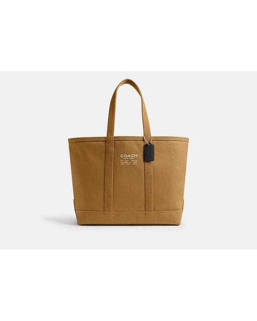 COACH Black Utility Tote Bag for men