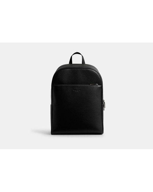 COACH Black Owen Backpack for men