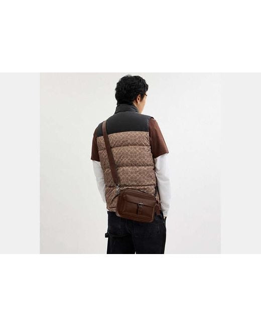 COACH Brown Warner Crossbody Bag for men