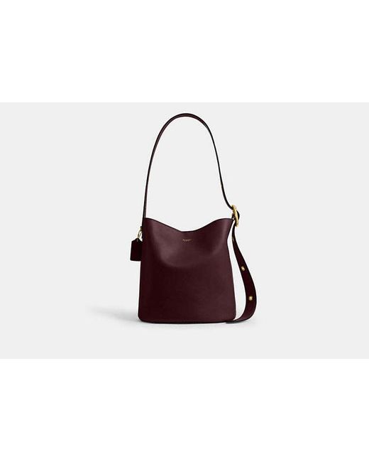 COACH Black Bleecker Bucket Bag