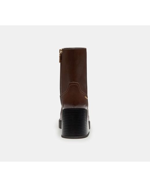 COACH Black Block Heel Boot