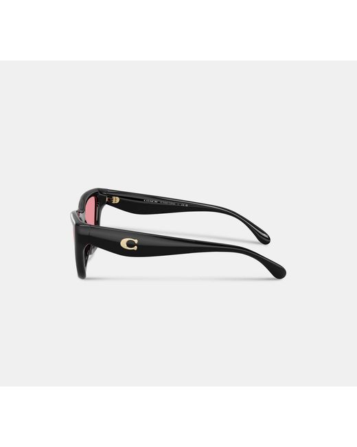 COACH Black C Hardware Cat Eye Sunglasses