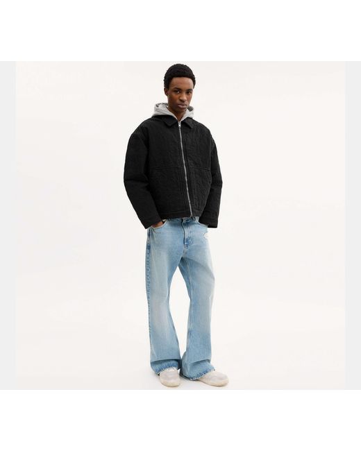 COACH Black Quilted Workwear Jacket for men