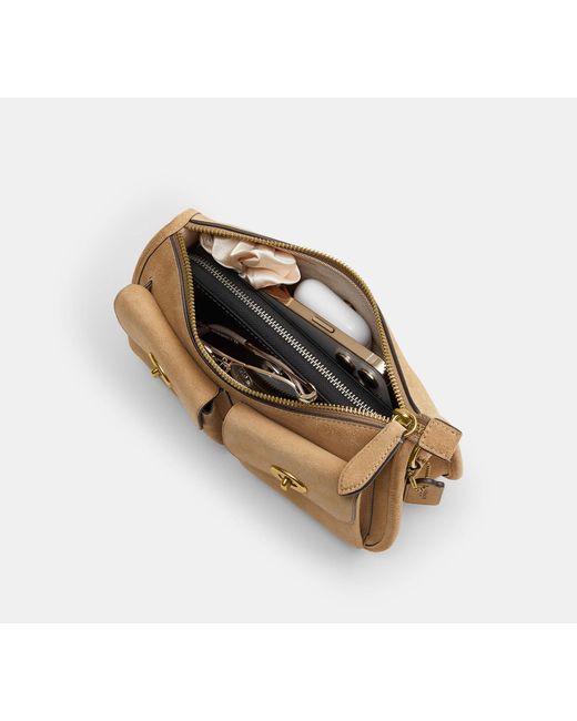 COACH Black Twin Turnlock Waverly Bag
