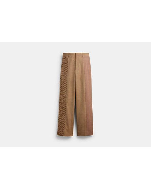 COACH Black Mashup Yarn Dye Trousers for men