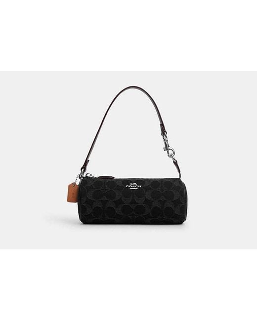 COACH Nolita Barrel Bag - Black | Cotton