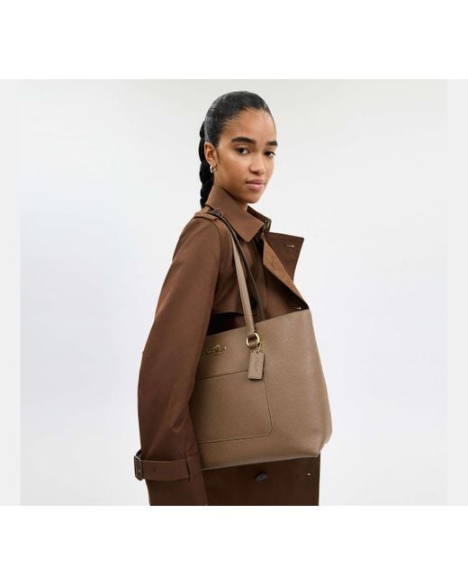 COACH Black Station Tote Bag