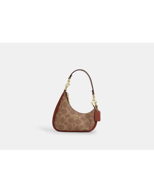 COACH Black Mini Twisted Teri Bag Charm
