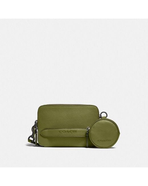 COACH Green Charter Crossbody With Hybrid Pouch for men