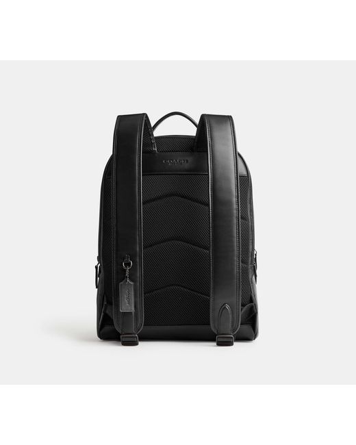 COACH Black Charter Backpack for men