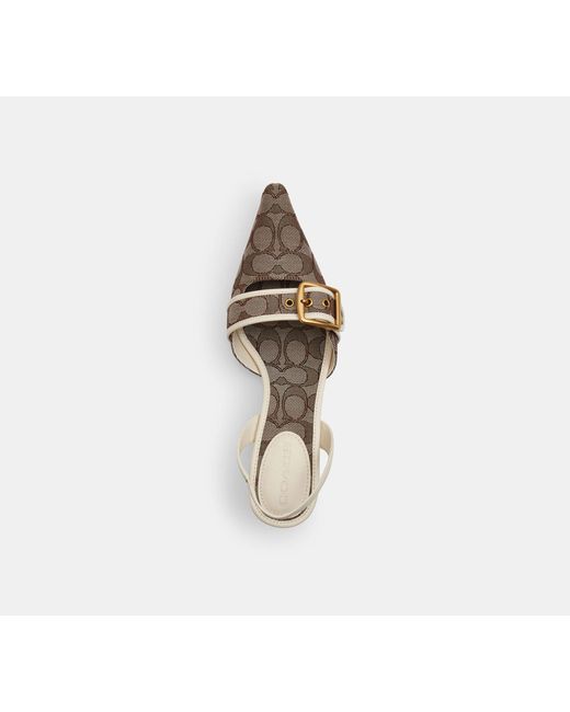 COACH Black Margot Slingback