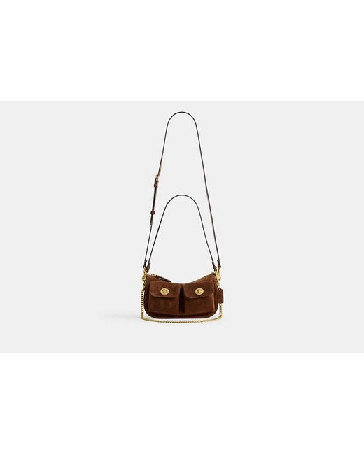 Sac Waverly À Double Fermeture Turnlock COACH en coloris Black