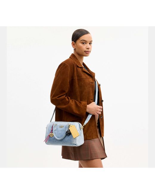 COACH Black Rowan Satchel Bag