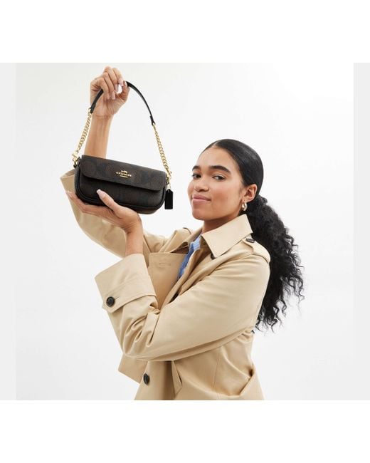 COACH Black Hailey Flap Bag