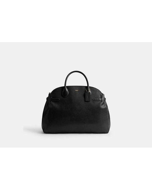 COACH Black Soft Empire Carryall Bag 48