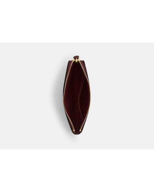 Pochette À Dragonne Avec Fermeture Éclair D'Angle COACH en coloris Red