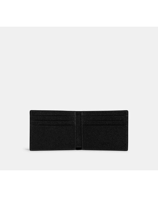 COACH Black Slim Billfold Wallet