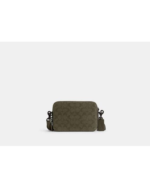 Tracolla Charter 19 di COACH in Green da Uomo