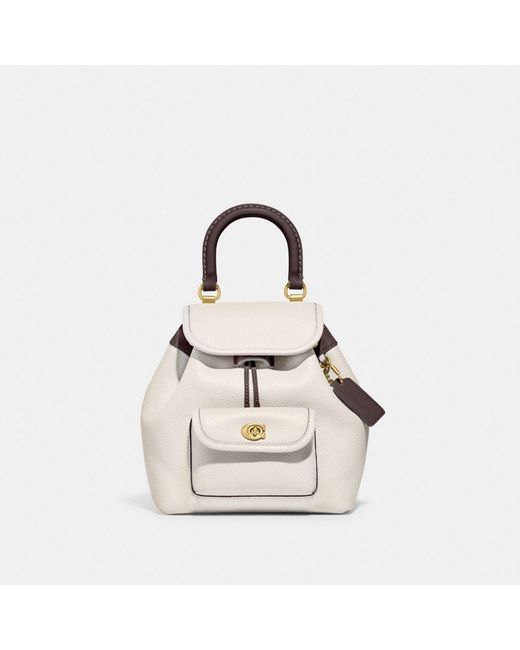 COACH Riya Backpack 21 In Colorblock in White Lyst