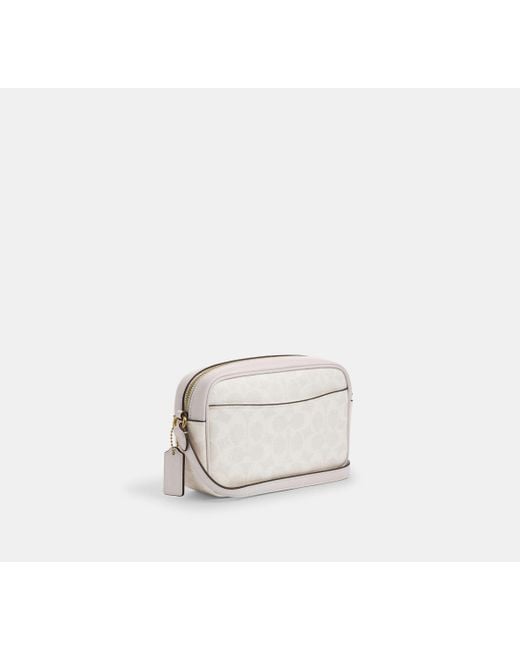 COACH Black Mini Jamie Kameratasche Aus Signature-Canvas