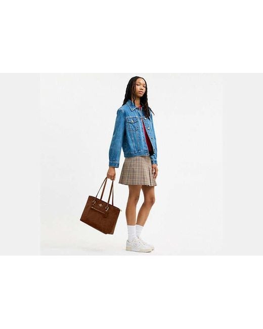 COACH Brown Station Tote Bag