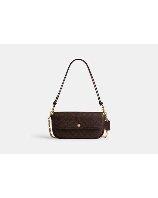 COACH Black Brook Flap Chain Bag