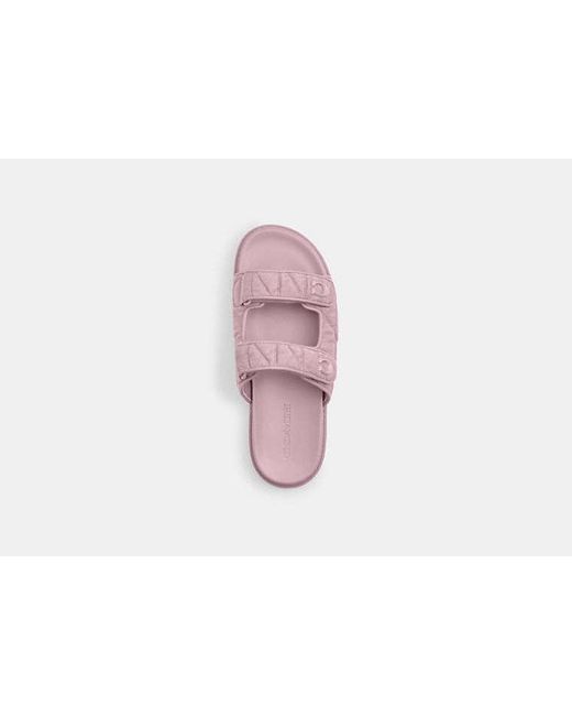 Sandale À Deux Brides Et C Sculpté COACH en coloris Black