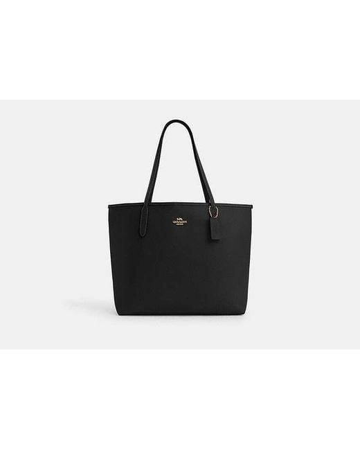 定番★Coach CW031 City Mini Tote Bag In Black Discover the Chic Coach City Mini Tote Bag at Unbeatable Prices
