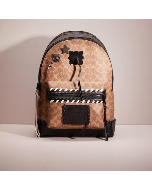 COACH Upcrafted Academy Backpack In Signature Canvas With Whipstitch in
