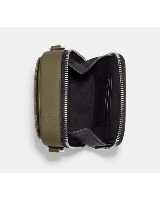 COACH Black Stanton Crossbody Bag for men