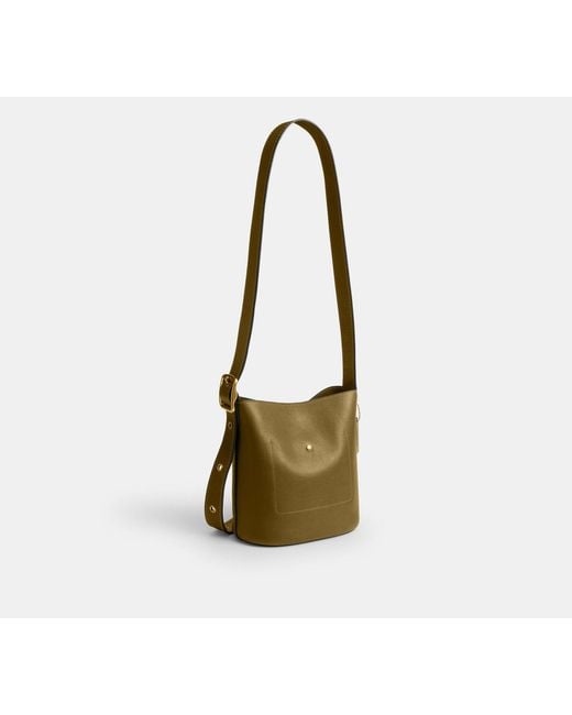 COACH Black Bleecker Bucket Bag 21