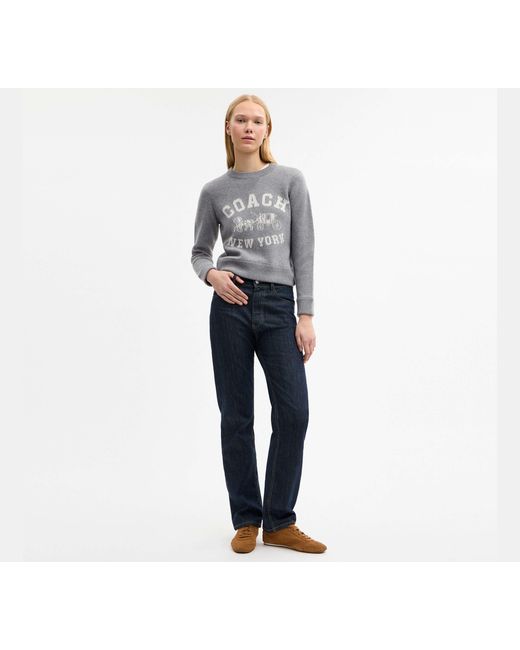 COACH Black Crewneck Sweater