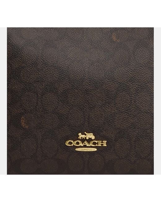 COACH Black Laurel Große Schultertasche Aus Signature Canvas