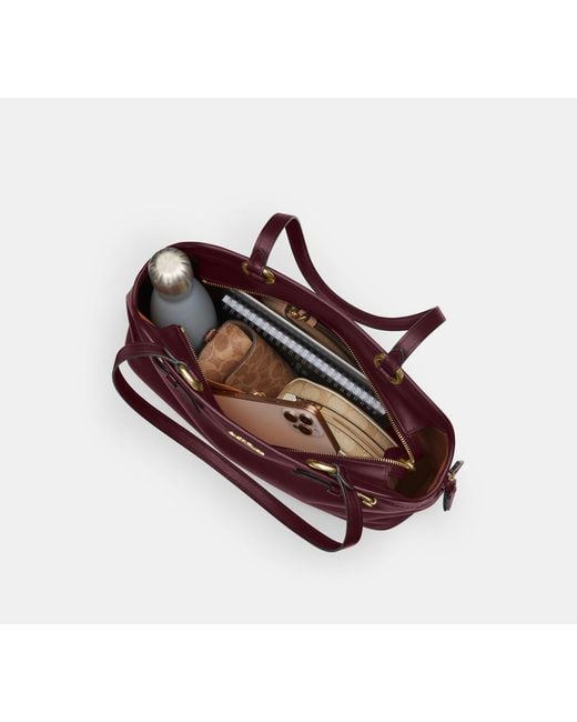 COACH Red Easton Tote Bag