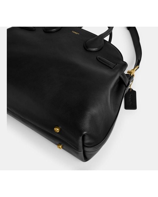 COACH Black Soft Empire Carryall Bag 40