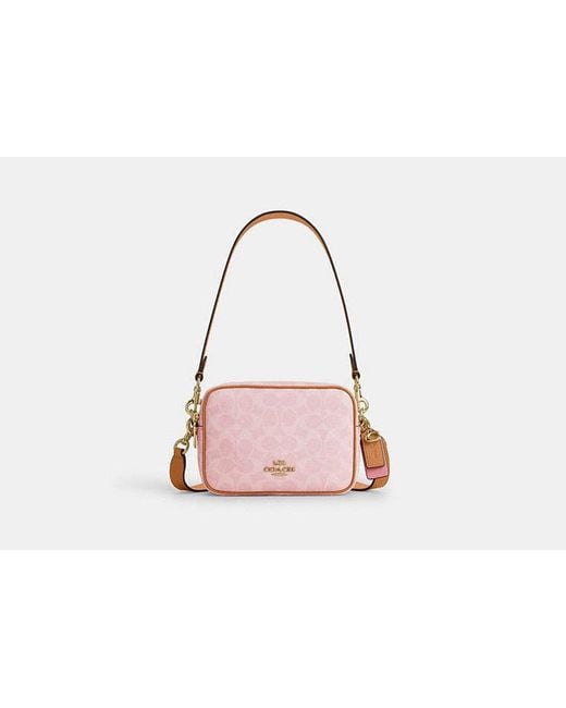 COACH Black Mini Carey Crossbody Bag With Charms