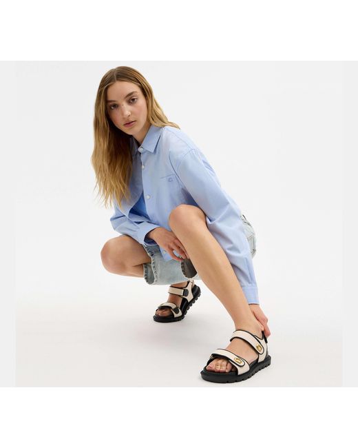 COACH Black Brynn Sandal
