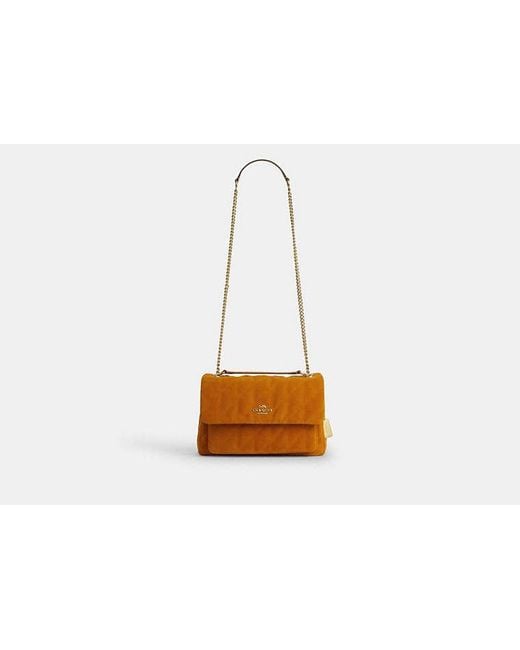 COACH Black Elodie Crossbody Bag With Quilting