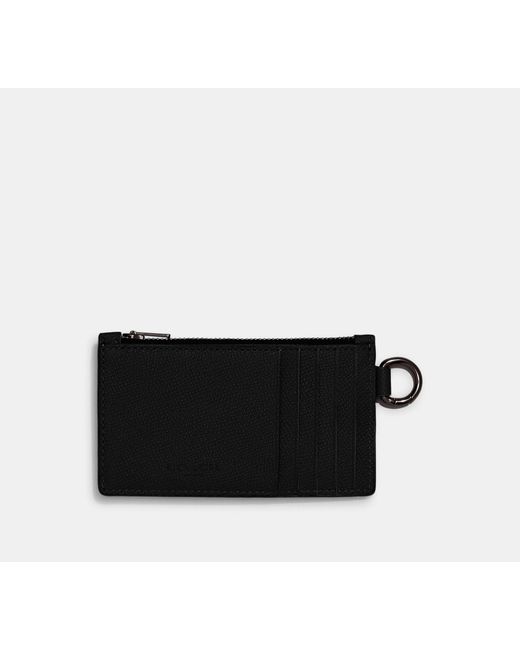 COACH Black Zip Card Case