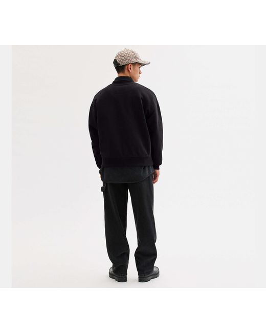 COACH Black Essential Crewneck Top