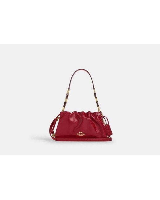 COACH Red Faye Shoulder Bag