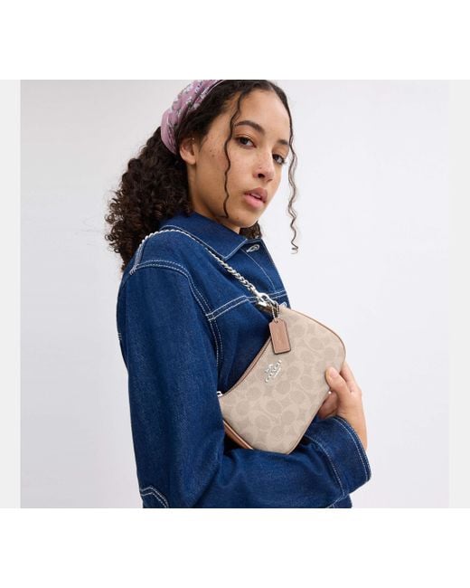 COACH Black Teri Mini-Umhängetasche Aus Signature-Canvas