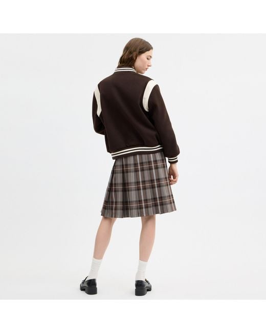 COACH Black Wool Varsity Jacket