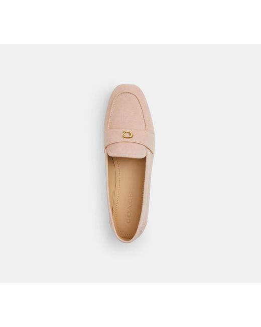 COACH Black Sculpted C Loafer