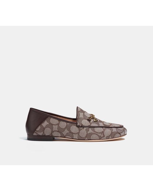 COACH Gray Hanna Loafer In Signature Jacquard