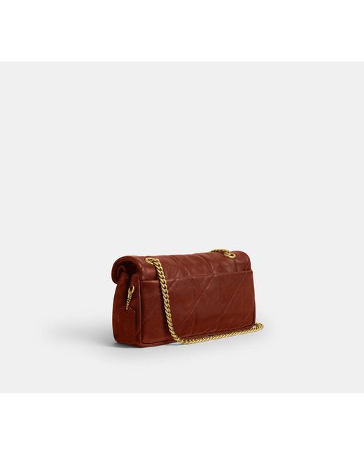 COACH Brown Tabby Shoulder Bag 26 With Quilting