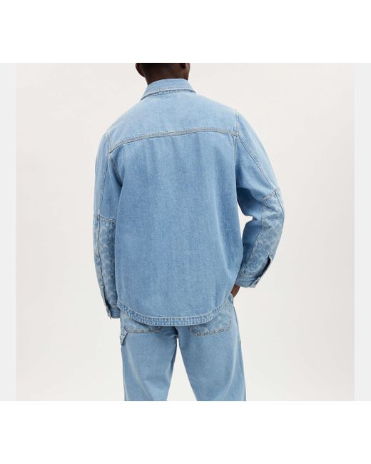 Giacca-camicia di COACH in Blue da Uomo