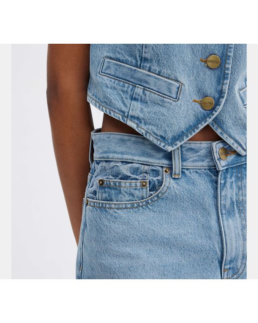 COACH Blue Loose Fit Jeans